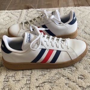 Adidas white sneakers